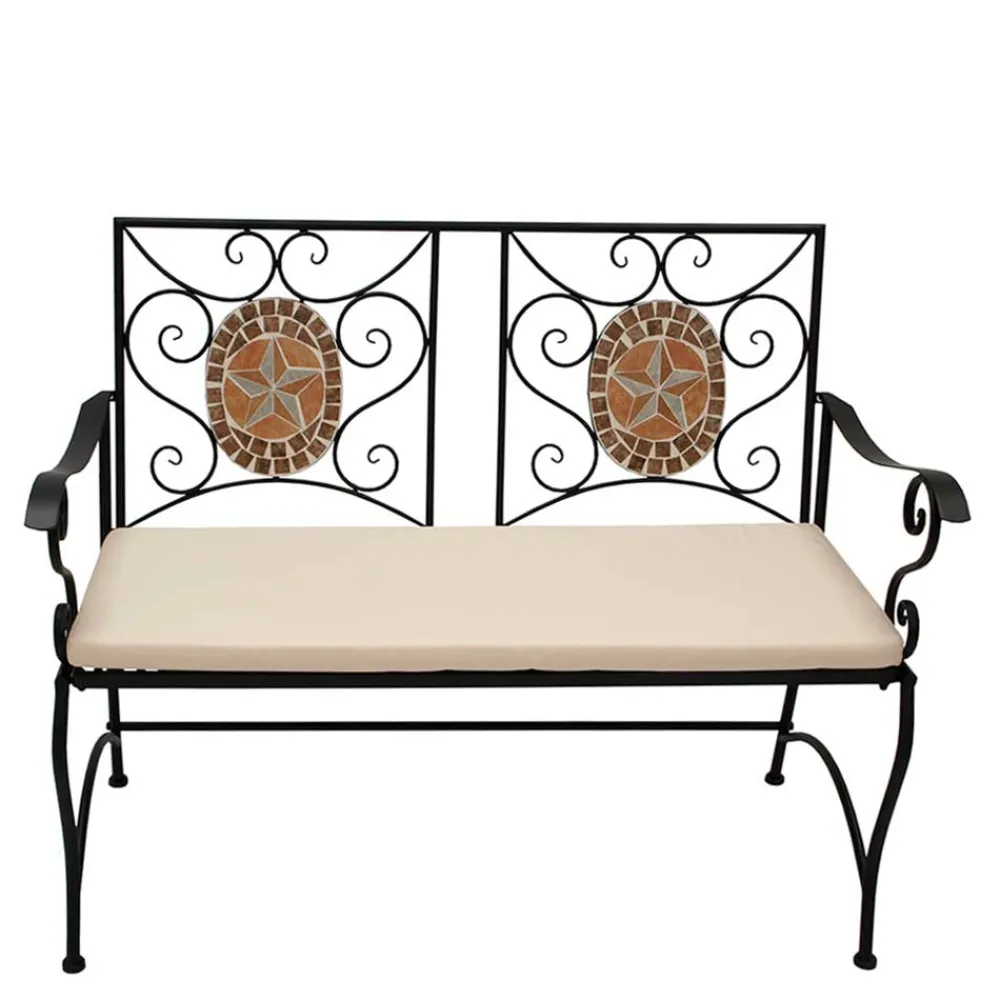 Wohnen Mosaik Gartenbank mit zwei Sitzplätzen - Estravo