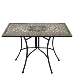 Wohnen Sideboards & Kommoden|Couchtisch*Mosaik Gartentisch in Schwarz & Grau - Tasmania