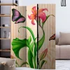 Wohnen Wohnzimmer-Regale|Paravents*Motiv Trennwand Blume & Schmetterlinge - Rovigo