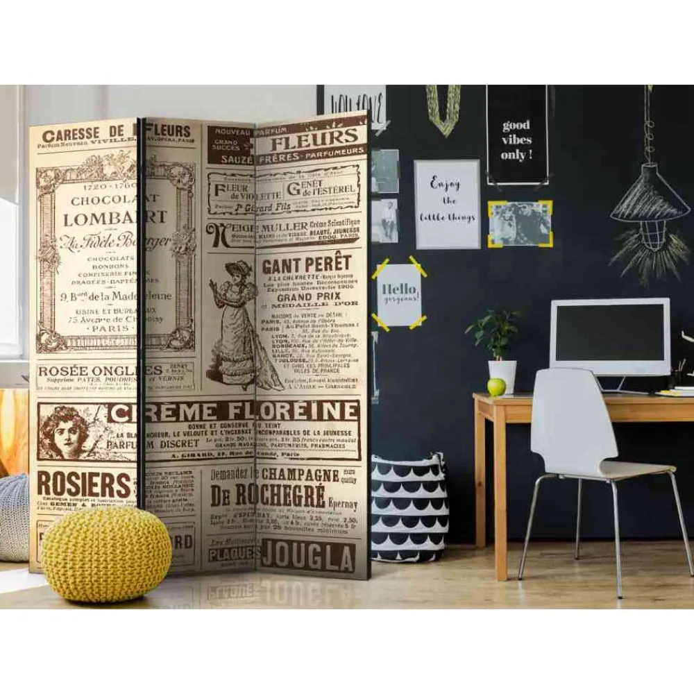 Wohnen Vintage Möbel*Motivdruck Paravent Vintage Werbung - Radojan