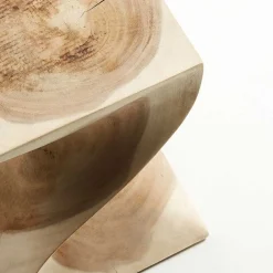 Wohnen Designermöbel*Mungur Holz Beistelltisch im Sanduhr Design - Topherus