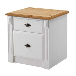 Wohnen Nachtisch Kommode Oradea in Weiß