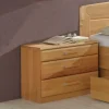 Wohnen Nachtkommode Bordeaux aus Erle (2er Set)