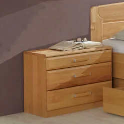 Wohnen Nachtkommode Bordeaux aus Erle (2er Set)