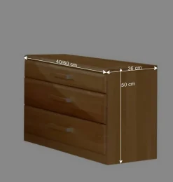 Wohnen Nachtkommode Bordeaux aus Erle (2er Set)