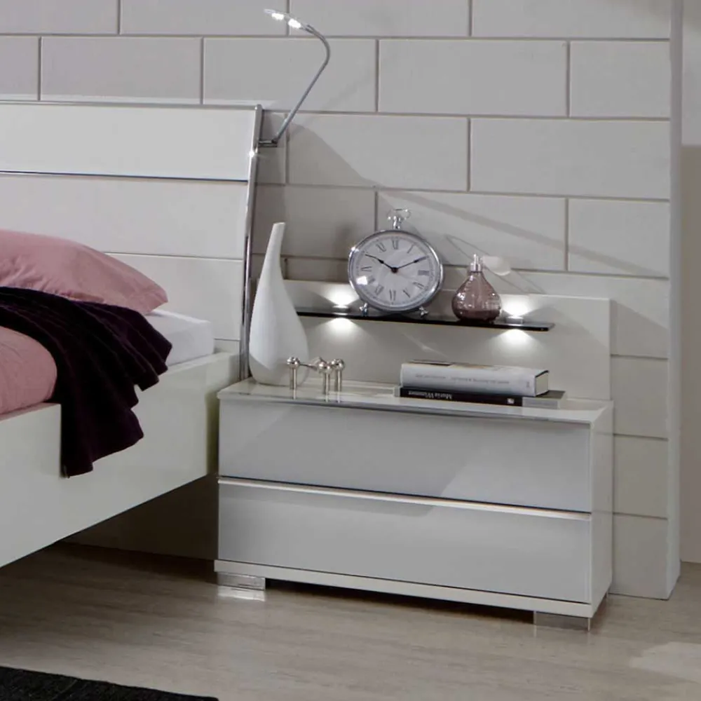 Wohnen Nachtkommode Donpiave mit Glasablage