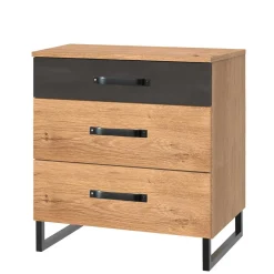 Wohnen Nachtkommode im Industry und Loft Stil - Bram