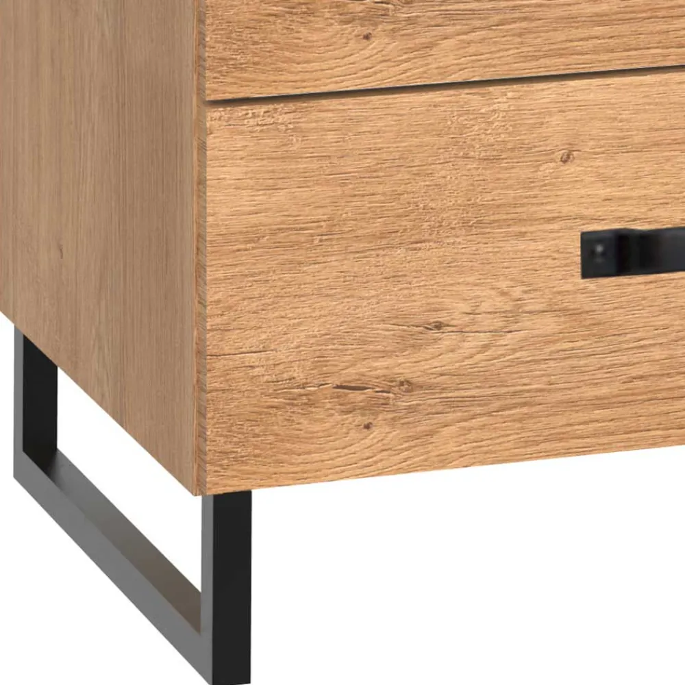 Wohnen Nachtkommode im Industry und Loft Stil - Bram