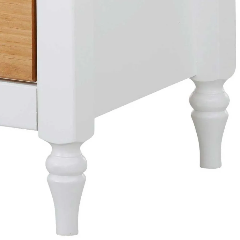 Wohnen Landhausmöbel|Nachttische*Nachtkommode im Landhaus Look mit Metallgriffen - Xasimir