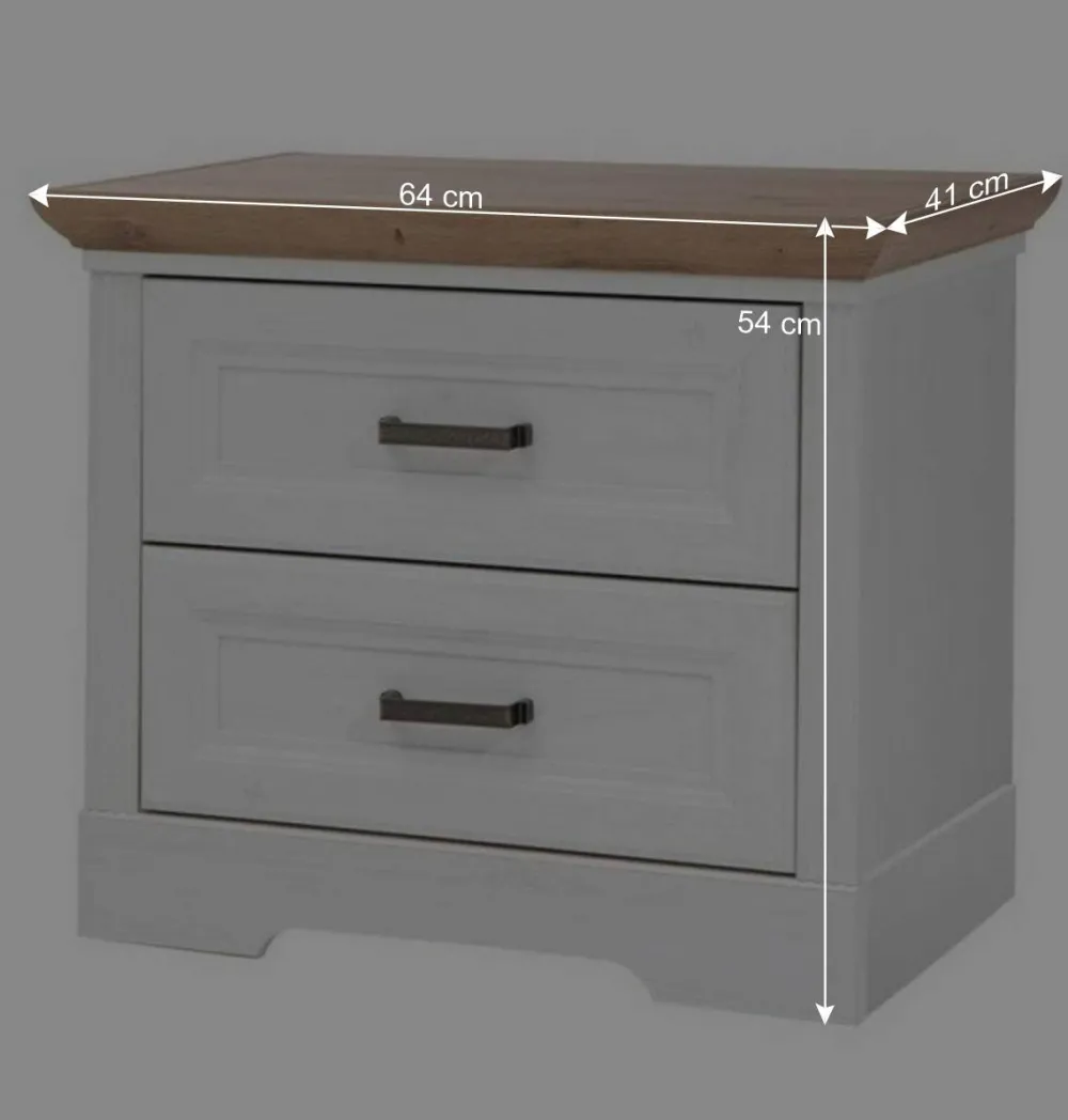 Wohnen Nachtkommode im Modern Country Style - Maggio