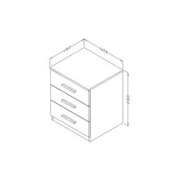 Wohnen Weiße Möbel|Nachttische*Nachtkommode in Eiche San Remo - Anglivia