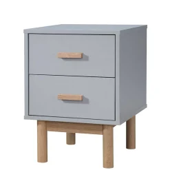 Wohnen Nachtkommode in Grau mit Eiche - Caldaro