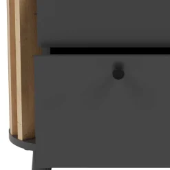 Wohnen Nachtkommode in Grau und Wildeiche - Penzanca