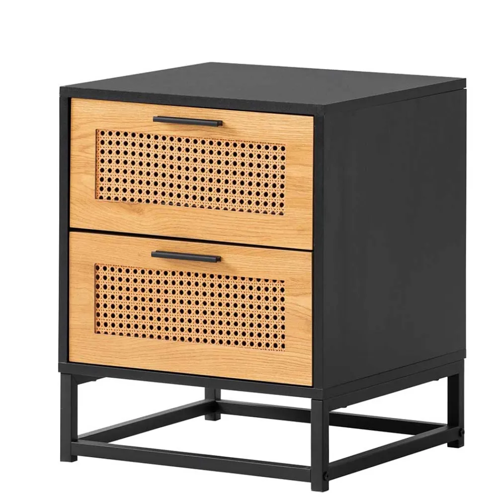 Wohnen Skandinavische Möbel|Kommoden*Nachtkommode in Natur und Schwarz - Around