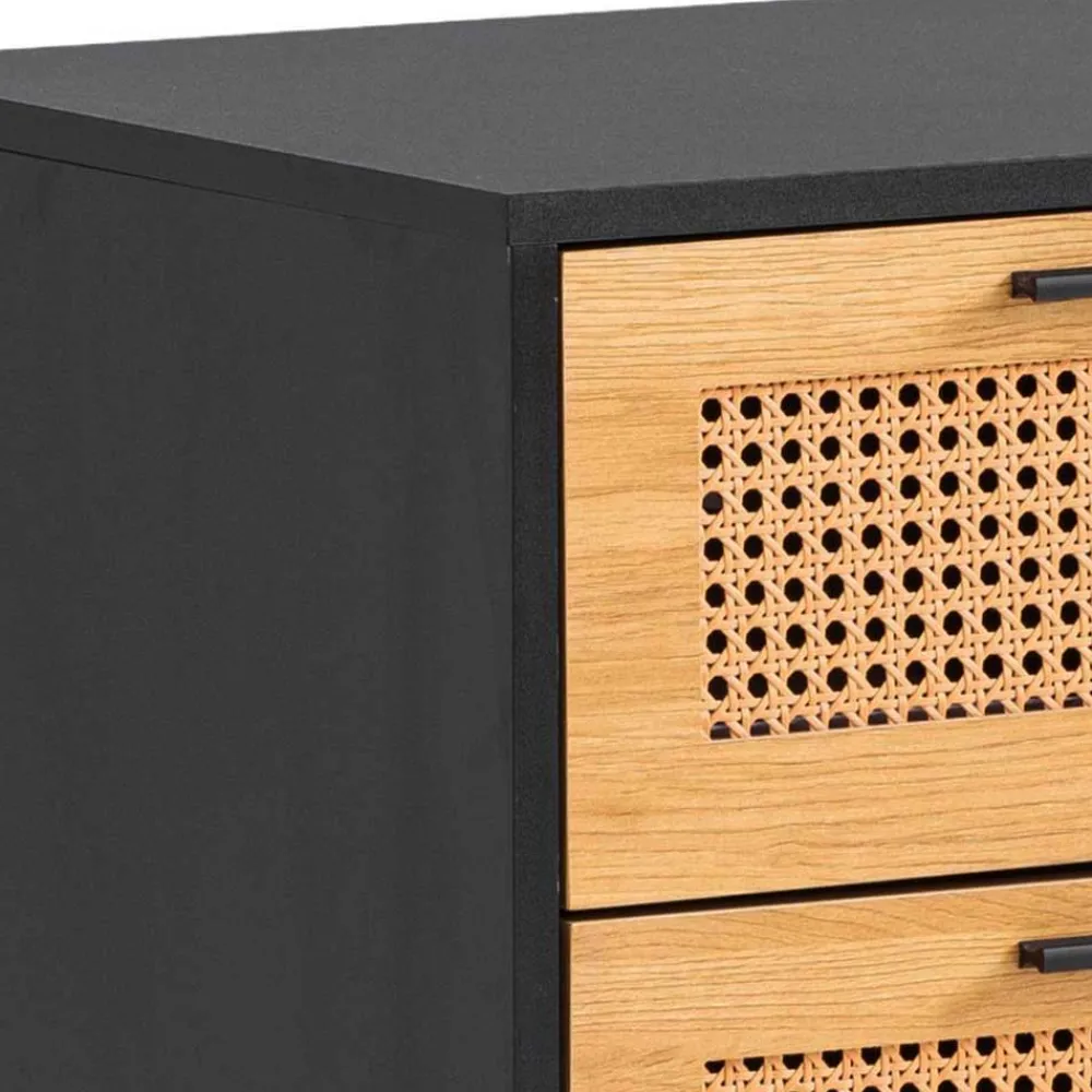 Wohnen Skandinavische Möbel|Kommoden*Nachtkommode in Natur und Schwarz - Around