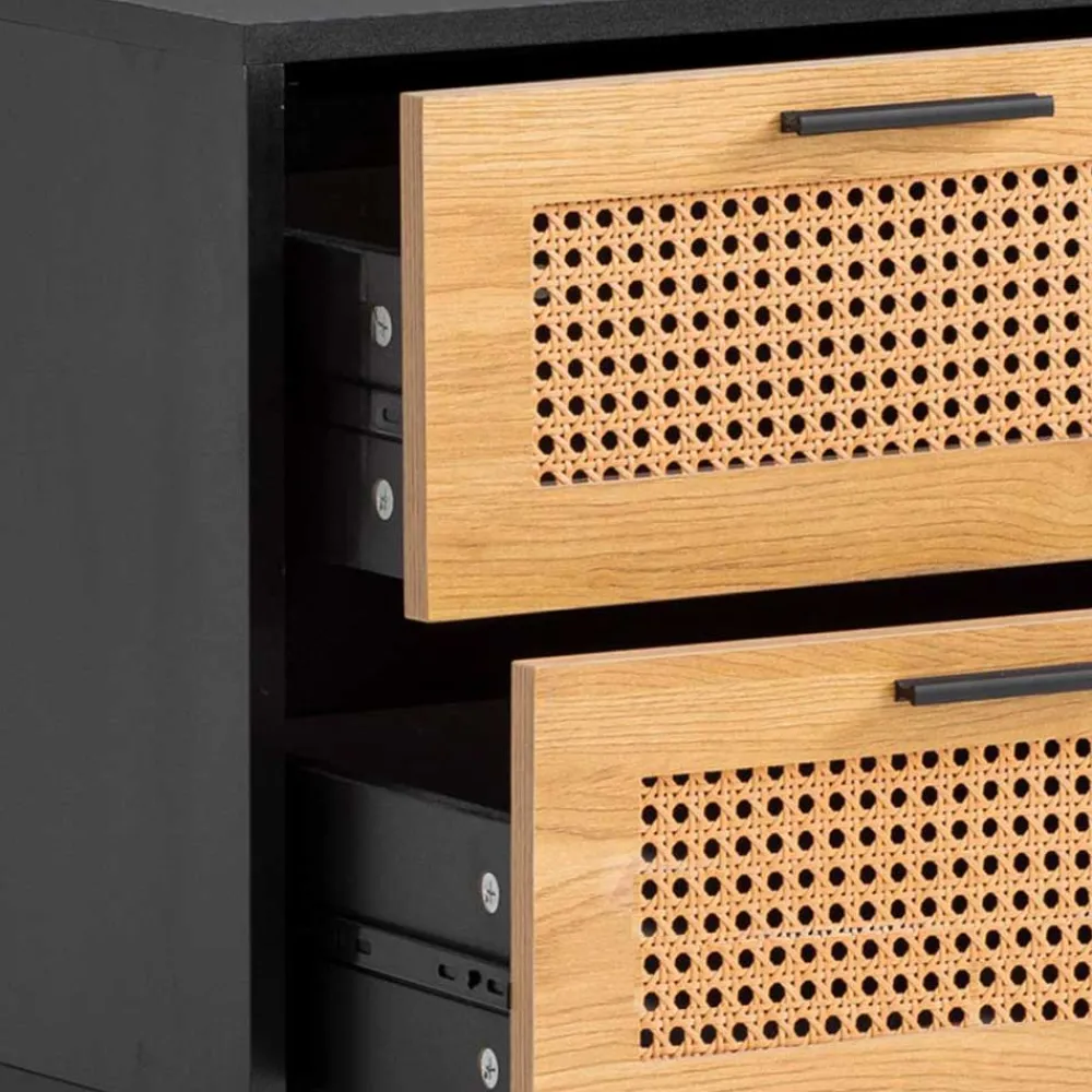 Wohnen Skandinavische Möbel|Kommoden*Nachtkommode in Natur und Schwarz - Around