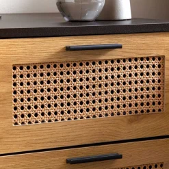 Wohnen Skandinavische Möbel|Kommoden*Nachtkommode in Natur und Schwarz - Around