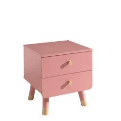 Wohnen Nachtkommode in Rosa & Gold - Abelonia
