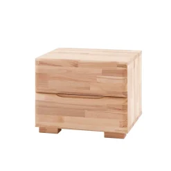 Wohnen Sideboards & Kommoden*Nachtkommode mit 2 Schubladen Vilicita aus Kernbuche massiv