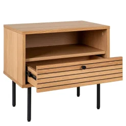 Wohnen Nachtkommode mit Fach und Schublade - Virona