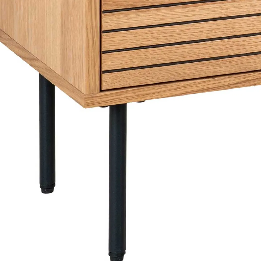 Wohnen Nachtkommode mit Fach und Schublade - Virona