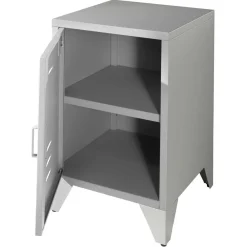 Wohnen Nachtkommode mit Tür in Grau - Grandios