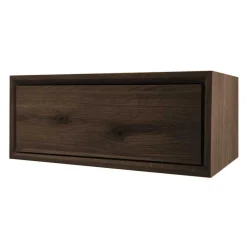 Wohnen Nachtkonsole aus Eiche Rauchfarben Dunkel - Basin