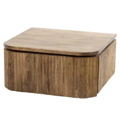 Wohnen Nachtkonsole für die Wandmontage aus Massivholz - Izunamy