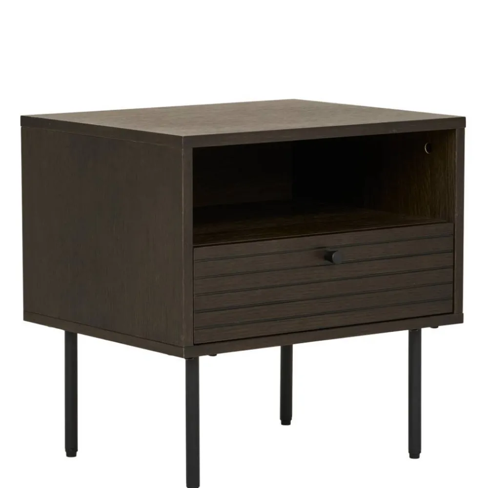 Wohnen Nachtkonsole mit Fach und Schublade - Wega