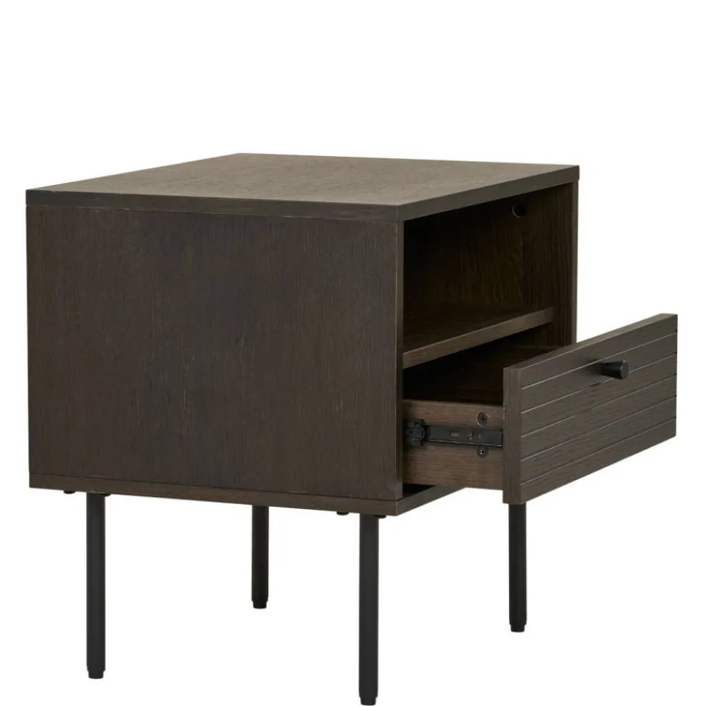 Wohnen Nachtkonsole mit Fach und Schublade - Wega