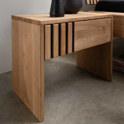 Wohnen Kommoden|Nachttische*Nachtkonsole mit Schublade aus Wildeiche - Manarola