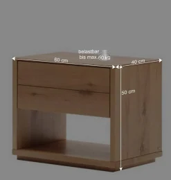 Wohnen Kommoden|Nachttische*Nachtkonsole mit Schublade und Fach - Algaro