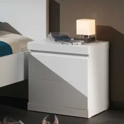 Wohnen Nachtkonsole Raven in Weiß