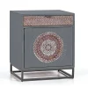 Wohnen Nachtschrank - dekorativ mit Mandala - Mesusco