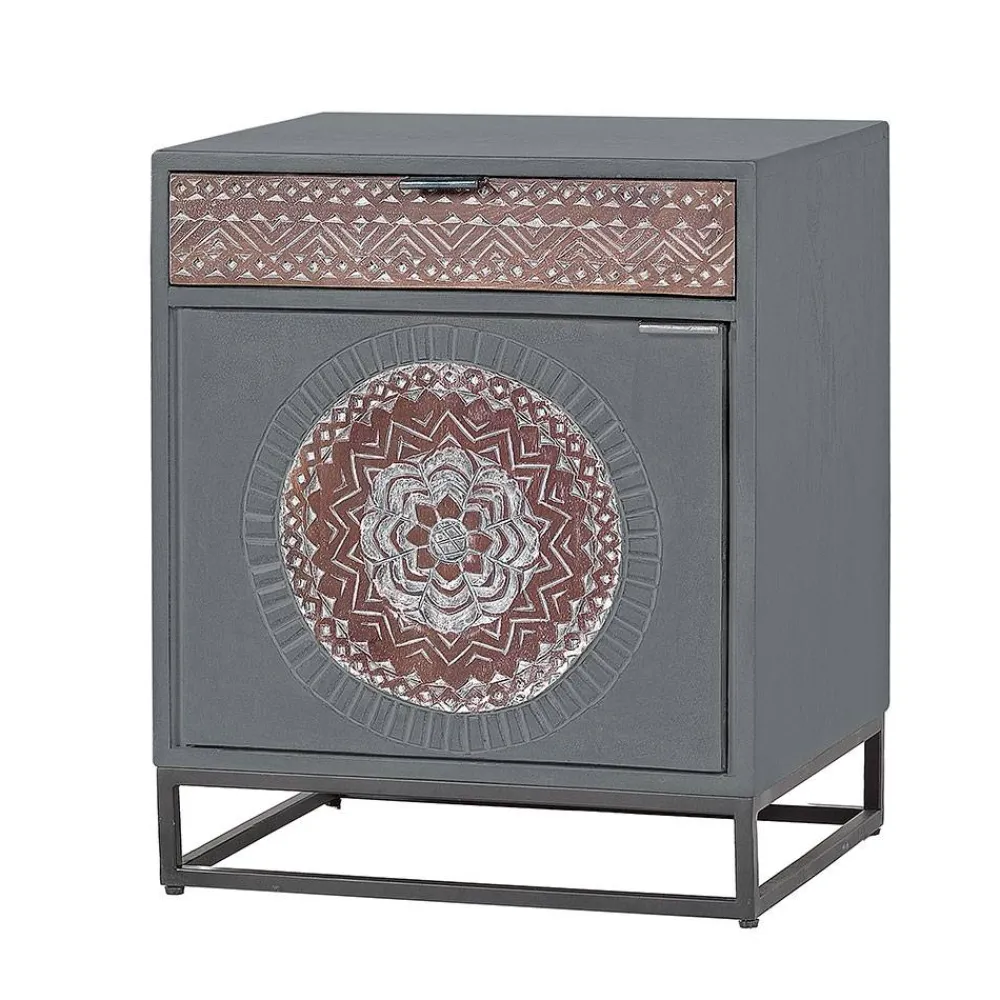 Wohnen Nachtschrank - dekorativ mit Mandala - Mesusco