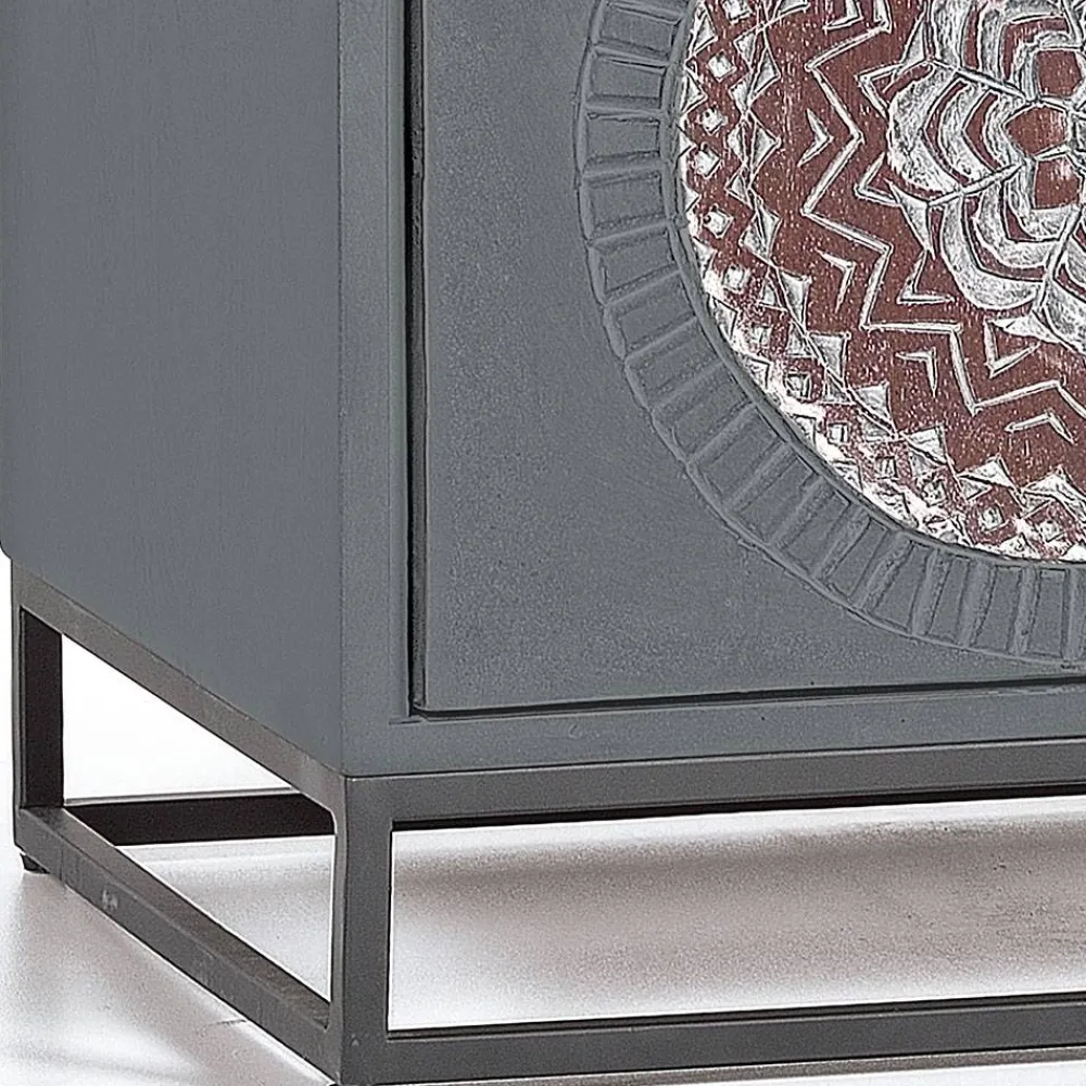 Wohnen Nachtschrank - dekorativ mit Mandala - Mesusco