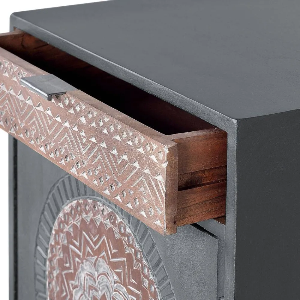 Wohnen Nachtschrank - dekorativ mit Mandala - Mesusco