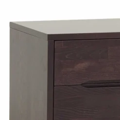 Wohnen Kommoden|Nachttische*Nachtschrank aus Buche Wengefarben Jet mit 2 Schubladen