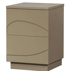 Wohnen Nachtschrank aus Kiefer in Schlammfarben - Ophra