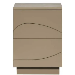 Wohnen Nachtschrank aus Kiefer in Schlammfarben - Ophra