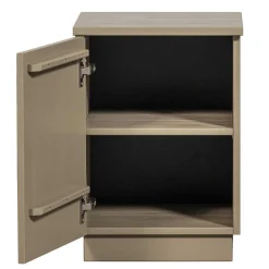 Wohnen Nachtschrank aus Kiefer in Schlammfarben - Ophra