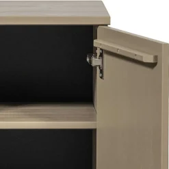 Wohnen Nachtschrank aus Kiefer in Schlammfarben - Ophra