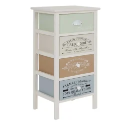 Wohnen Nachtschrank Face in Bunt