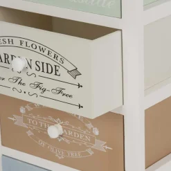 Wohnen Nachtschrank Face in Bunt