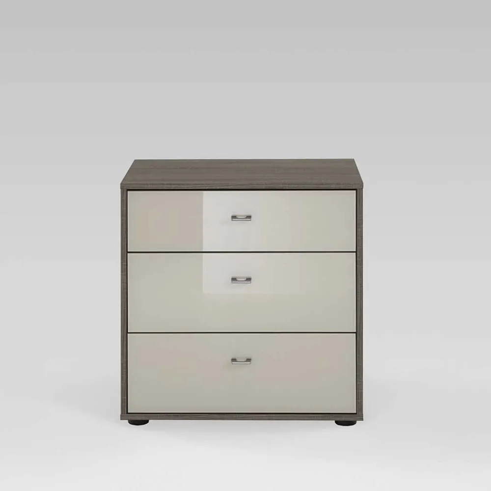 Wohnen Sideboards & Kommoden|Sideboards & Kommoden*Nachttisch Kommode Cartesna in Creme