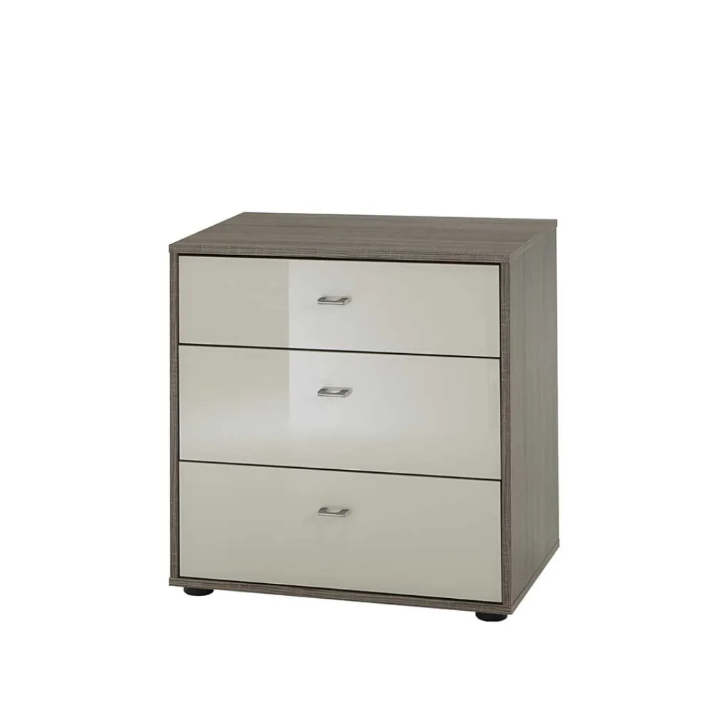 Wohnen Sideboards & Kommoden|Sideboards & Kommoden*Nachttisch Kommode Cartesna in Creme