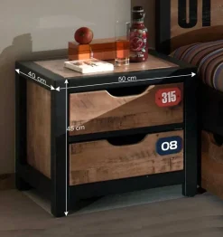 Kinder Wohnen Nachttisch Krefos für Jugendzimmer