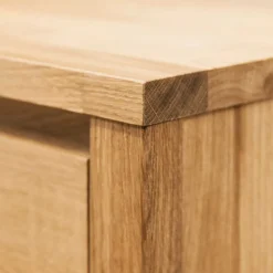 Wohnen Nachttischkommode Nadalia aus Wildeiche massiv geölt