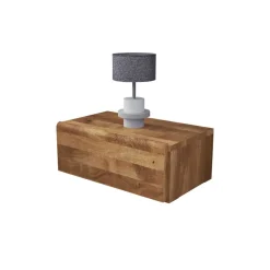 Wohnen Nachttischkommode Vaskov aus Wildeiche Massivholz