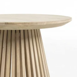 Wohnen Massivholzmöbel|Küchentische*Naturbelassener Designtisch aus Teakholz - Trainy